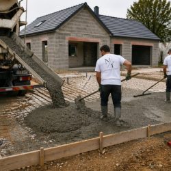 Dalle béton pour maison neuve Nozay 44
